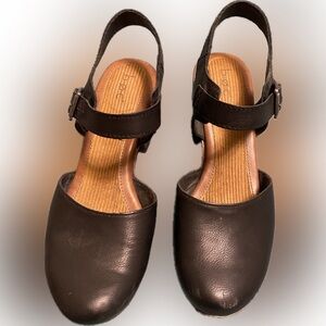 B.O.C black Mary Jane clogs, size 10